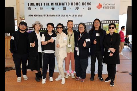 (From left) Lawrence Kan, director; Cora Yim, producer; Silence Leung, executive producer; Sylvia Chang, actress; Man Lim Chung, director; Joe Chan, producer; Wing Shya, director; Julia Chu, producer